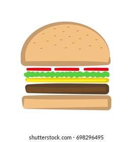 Burger Ingedients Vector Illustration