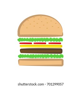 Burger Ingedients Vector Illustration