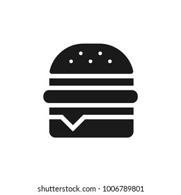 Burger isolate on white. Isolate on white background. Illustration. Vector.