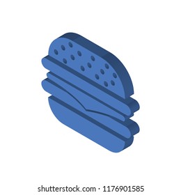 Burger isometric left top view 3D icon