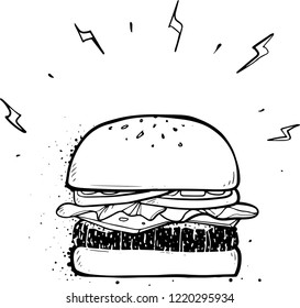 burger jumbo sketch