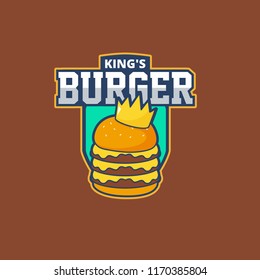 Burger Junk Food Logo