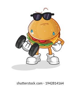 cargador levantando vector de dobladillo. personaje de caricatura