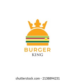 Burger line art logo design. Hamburger restaurant emblem. luxury flat vector