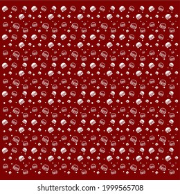 Burger Line art Seamless Pattern Vector Design