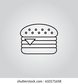 burger line icon