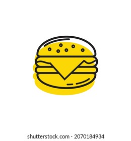 アメリカンハンバーガー のイラスト素材 画像 ベクター画像 Shutterstock