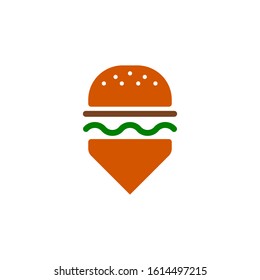 burger location vector. food vector