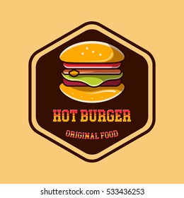 Burger Logo Badge