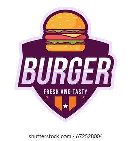 Burger Logo Badge