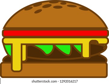 burger logo design