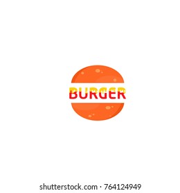 Burger Logo Design For bar And Cafe