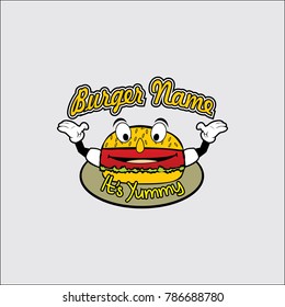 Burger logo design concept