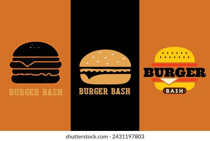 Burger Logo Diseño Vectores gratis PSD