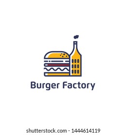 Burger logo design illustration inspiration