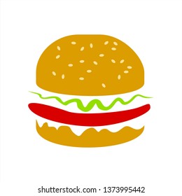 burger logo design inspiration . burger illustration . burger vector template . burger logo design template