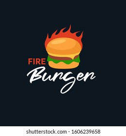 Burger Logo Design for Restaurant Symbol and Icon