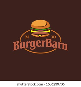 Burger Logo Design for Restaurant Symbol and Icon