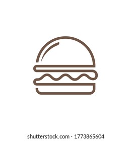 Plantilla de diseño de logotipo de hamburguesas, vector de diseño de logotipo de panadería de hamburguesas