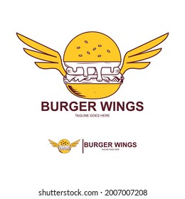 Designvorlage für das Burger-Logo. Symbol für Fast Food.