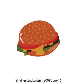Burger logo design template. fast food logo icon.