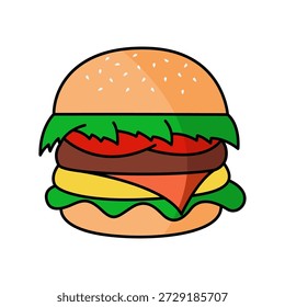 Plantilla de diseño de logotipo de hamburguesa. Plantilla de logotipo de comida rápida