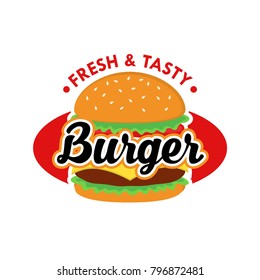 Burger Logo Design Vector