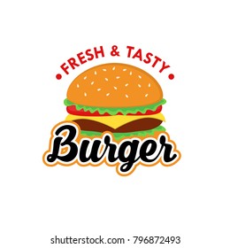 Burger Logo Design Vector