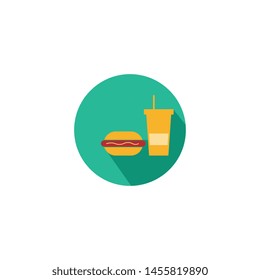 burger logo design vector, icon food, cheese