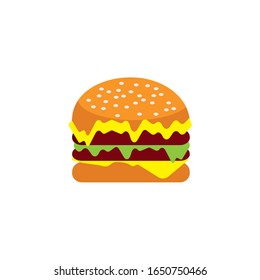 Burger logo design vector illustration 