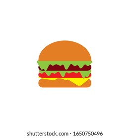 Burger logo design vector illustration 