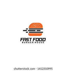 Burger logo design vector template