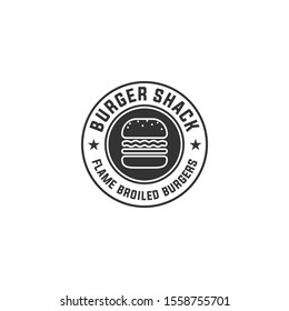 burger logo design vector template