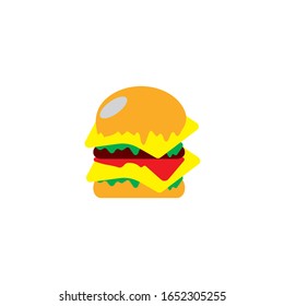 Burger logo design vector template 