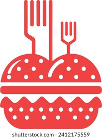 burger logo design vector template, Fast food logo, badge flat modern minimal design illustration.