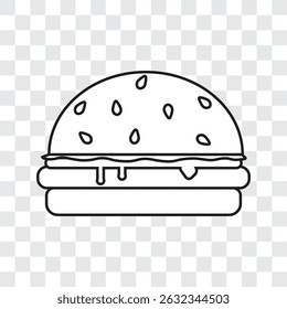 burger logo design vector template