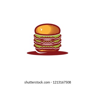 burger logo designs awesome vector 