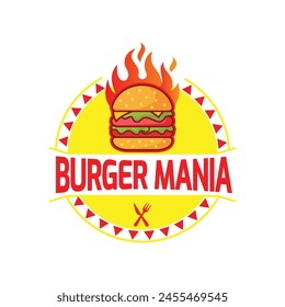 Burger logo
Fast food logo
