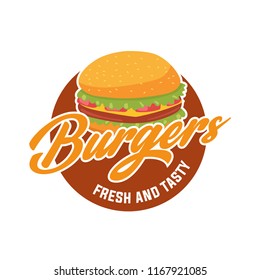 Burger Logo Fast Food Logo Eps Stock Vector (Royalty Free) 1167920887 ...