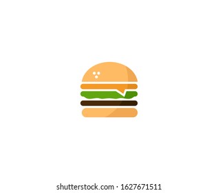 Burger logo fast food vector 