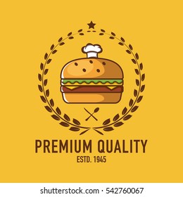 Burger logo, fastfood logo