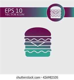 Burger. logo food