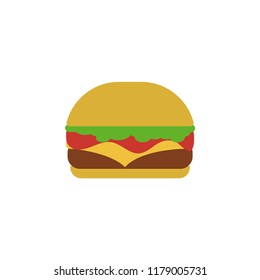 Burger logo icon design template vector isolated graphic