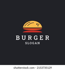 Burger logo icon design template vector illustration