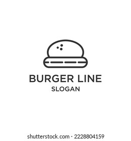  Burger logo icon design template vector illustration