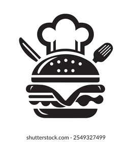 Burger Logo Icon Vector Illustration