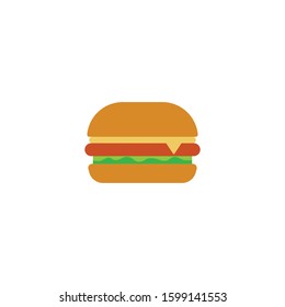 Burger logo icon vector isolated.