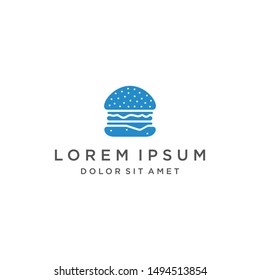 Burger Logo Icon Vector Symbol Template