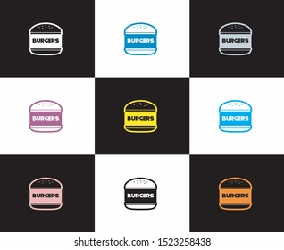 burger logo illustratio commercial use