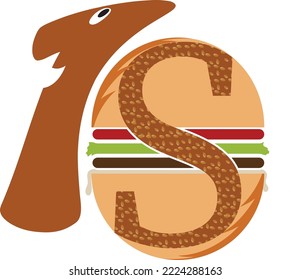 burger logo illustration for everyone 